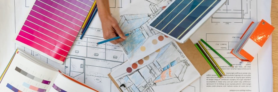 materiais de designer de interiores