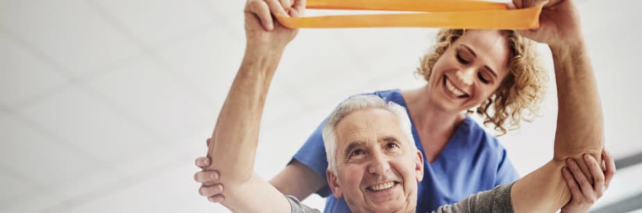 fisioterapeuta e paciente