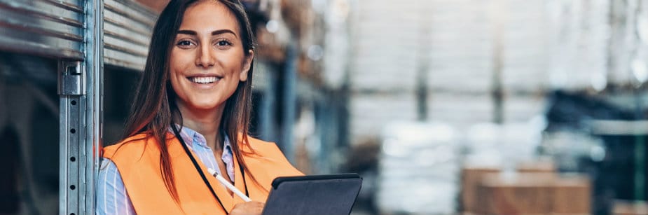 profissional de gestão logística