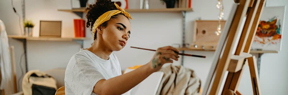 estudante de artes visuais