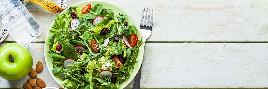 prato de comida representando nutrição