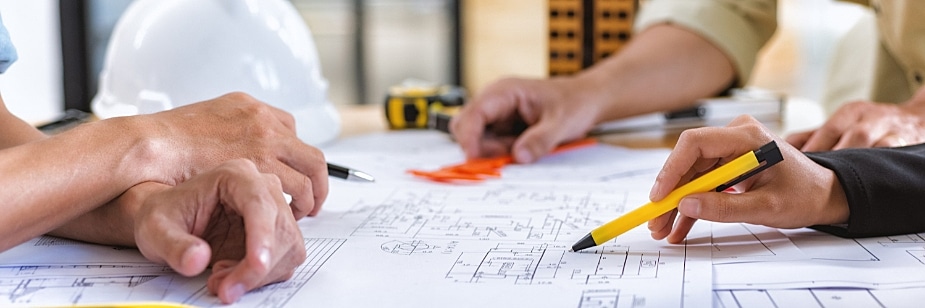 desenho de construção civil